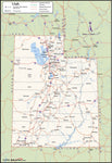 Utah County Wall Map