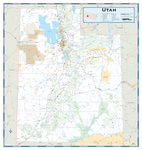 Utah Highway Wall Map