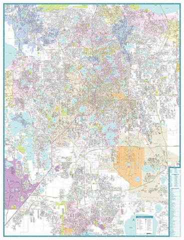 Greater Orlando Area City Map