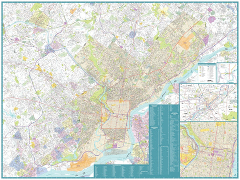 Greater Philadelphia Area City Map